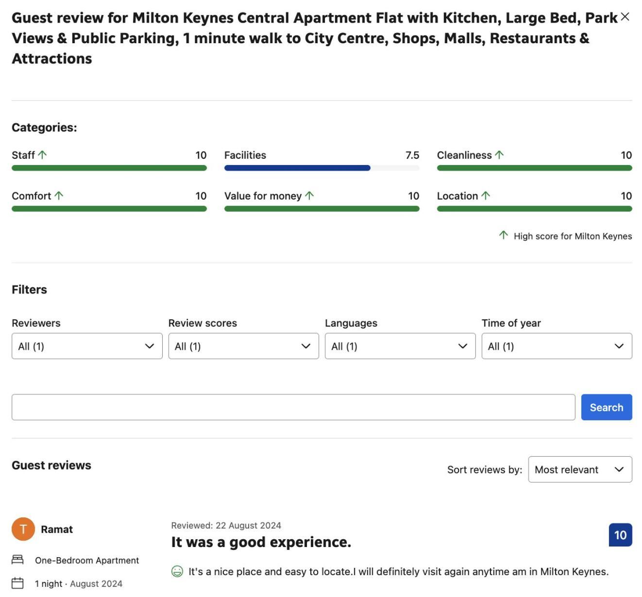 Apartment Self-checkin Flat With Kitchen, Large Bed, Park View, Lots Of Parking, Across Mk Centre, Shops, Malls, Restaurants, Attractions & Near The Hospital Milton Keynes